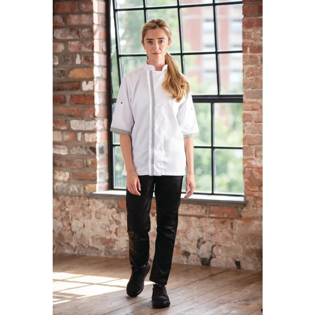 Southside Unisex Chef Jacket White - Image 2