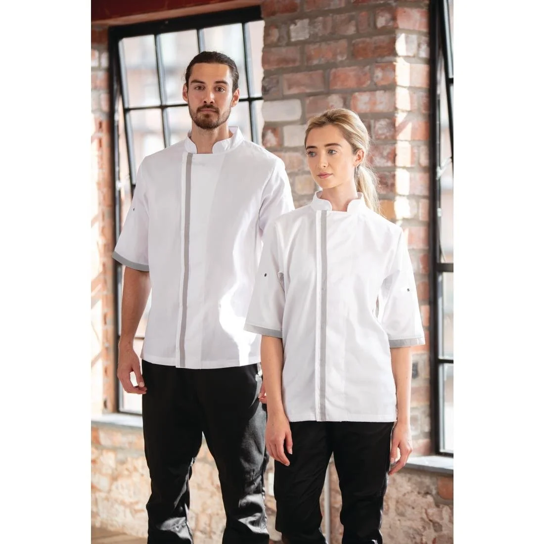 Southside Unisex Chef Jacket White - Image 4