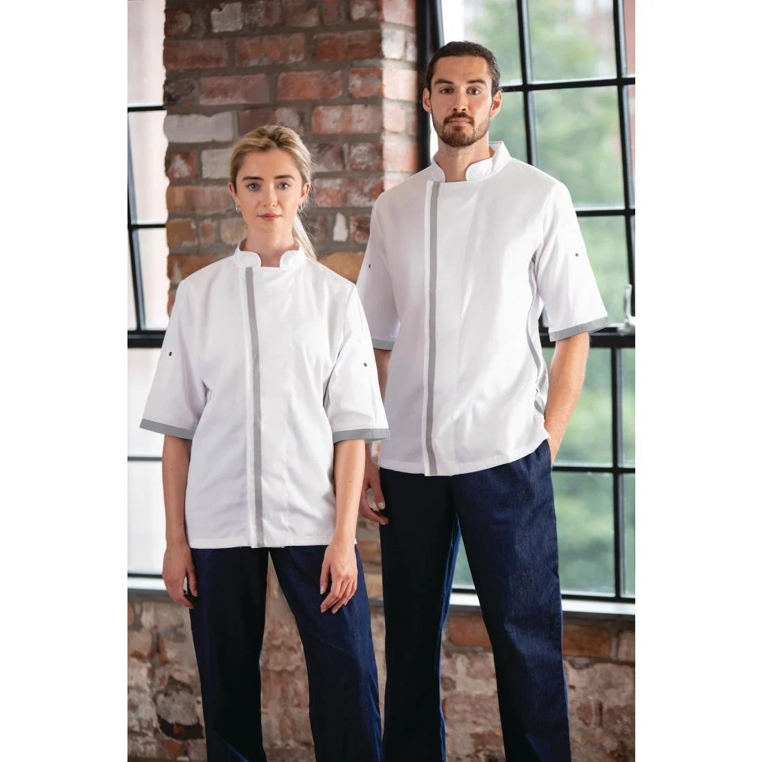Southside Unisex Chef Jacket White - Image 8