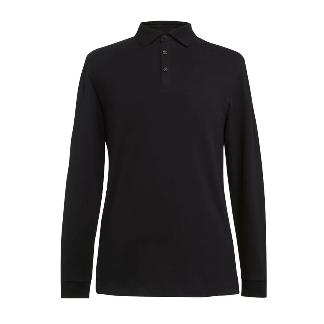 Brook Taverner Frederick Men's Black Long Sleeve Polo