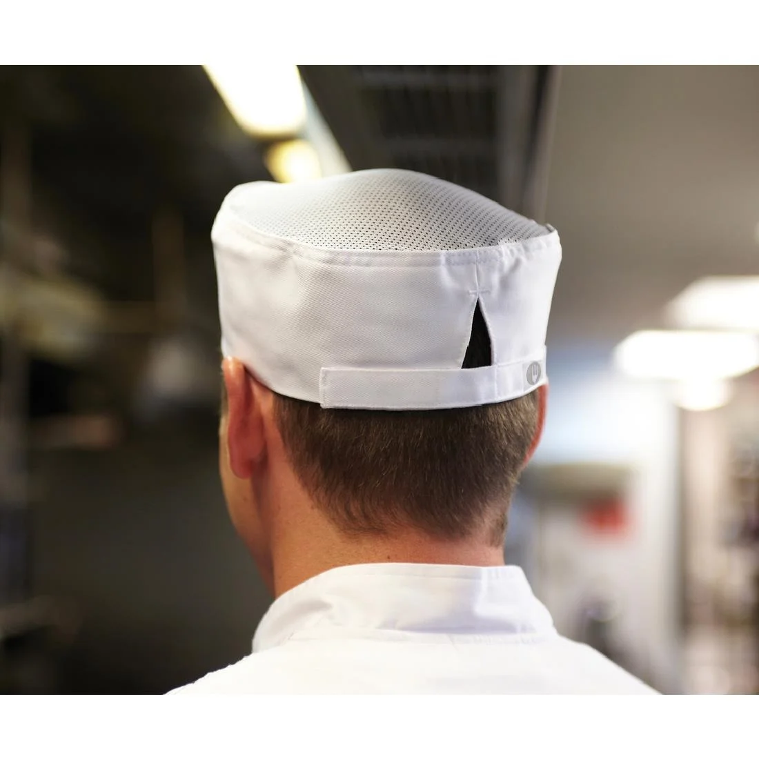 Chef Works Recycled Cool Vent Beanie White - Image 2