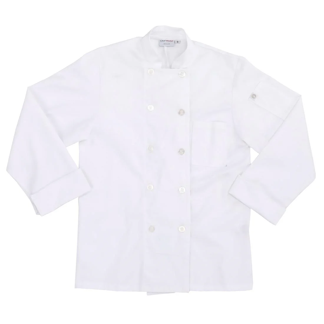 Chef Works Le Mans Recycled Chef Jacket White - Image 4