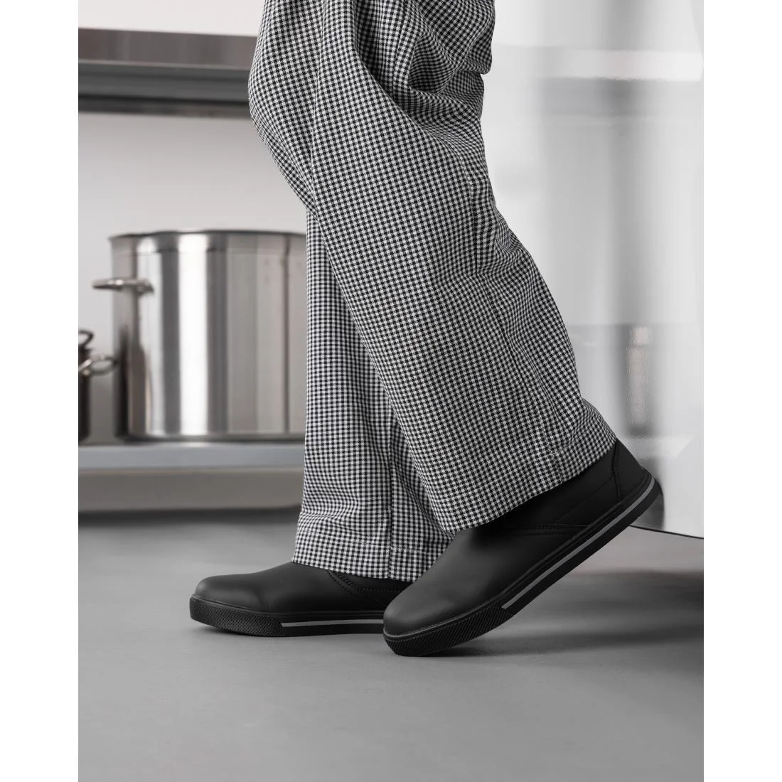 Slipbuster Recycled Microfibre Slip-on Shoe Matte Black - Image 2