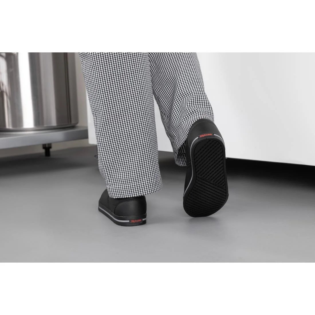 Slipbuster Recycled Microfibre Slip-on Shoe Matte Black - Image 4