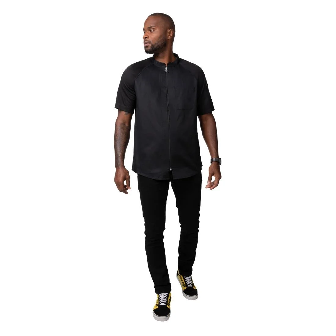 Chef Works Arcadia Sustainable Unisex Chef Jacket Black