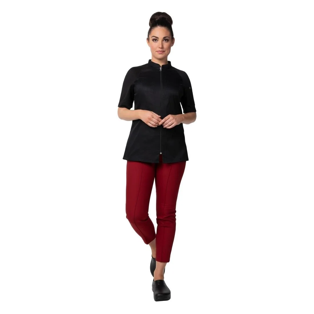 Chef Works Arcadia Sustainable Unisex Chef Jacket Black - Image 3