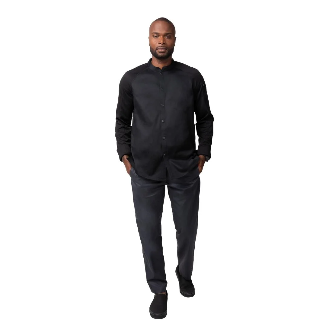 Chef Works Tulum Sustainable Chef Jacket Black - Image 3