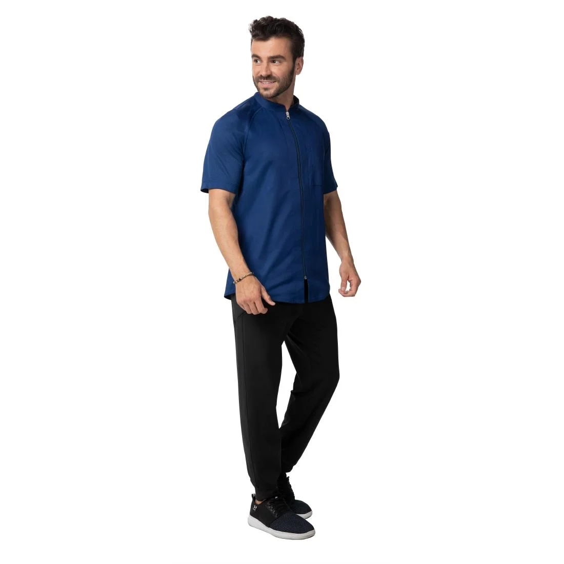 Chef Works Arcadia Sustainable Chef Jacket Ocean Blue - Image 1