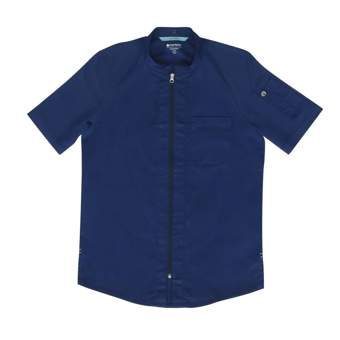 Chef Works Arcadia Sustainable Chef Jacket Ocean Blue - Image 2