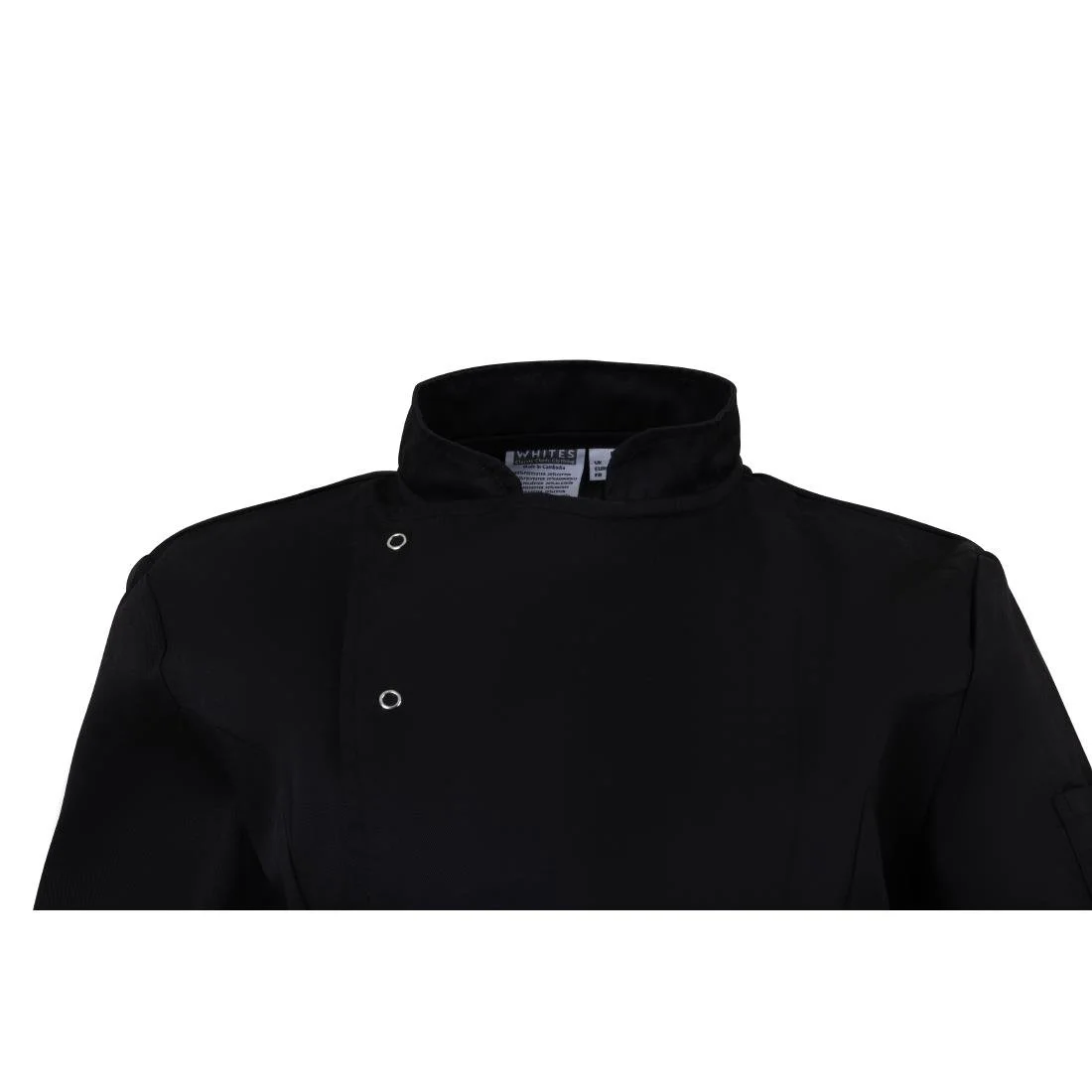 Whites Womens Fitted Chef Jacket Black - Image 3