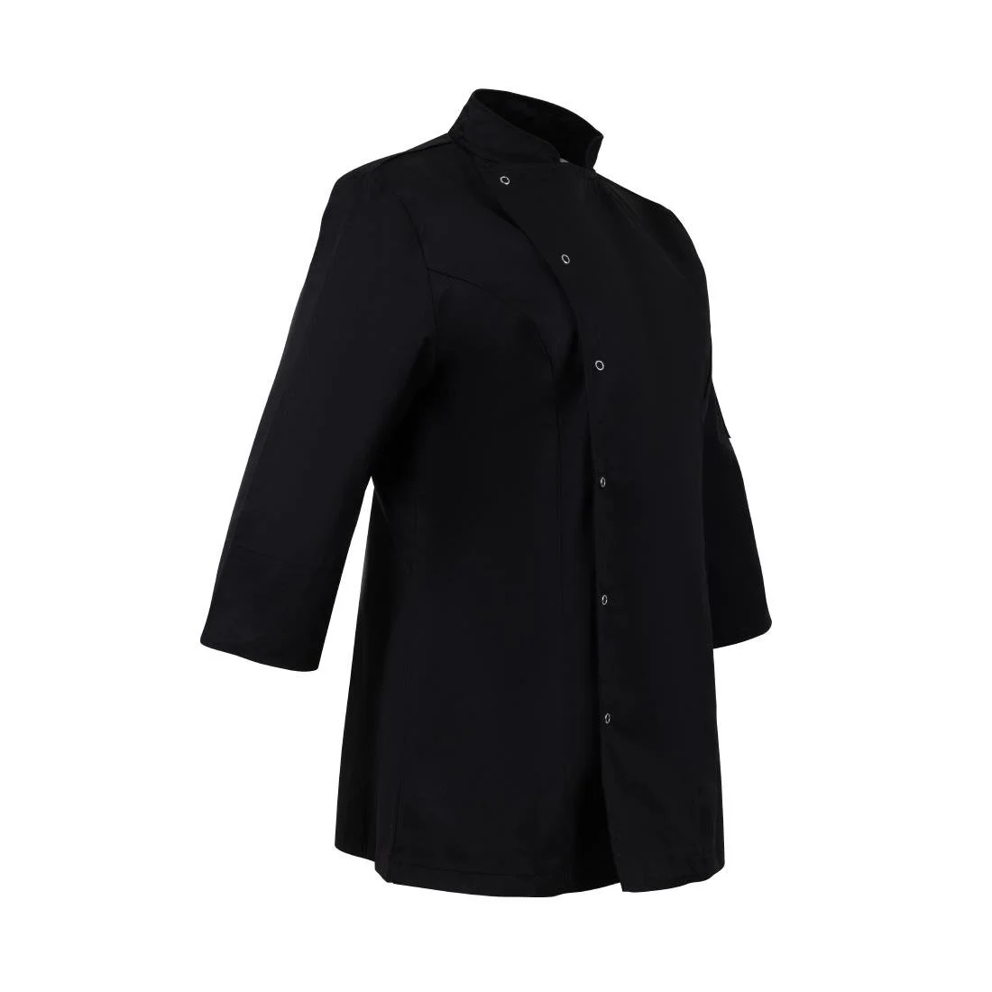 Whites Womens Fitted Chef Jacket Black - Image 4