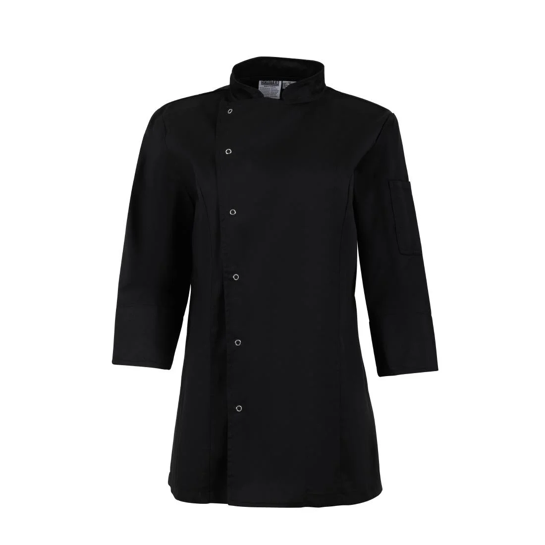 Whites Womens Fitted Chef Jacket Black