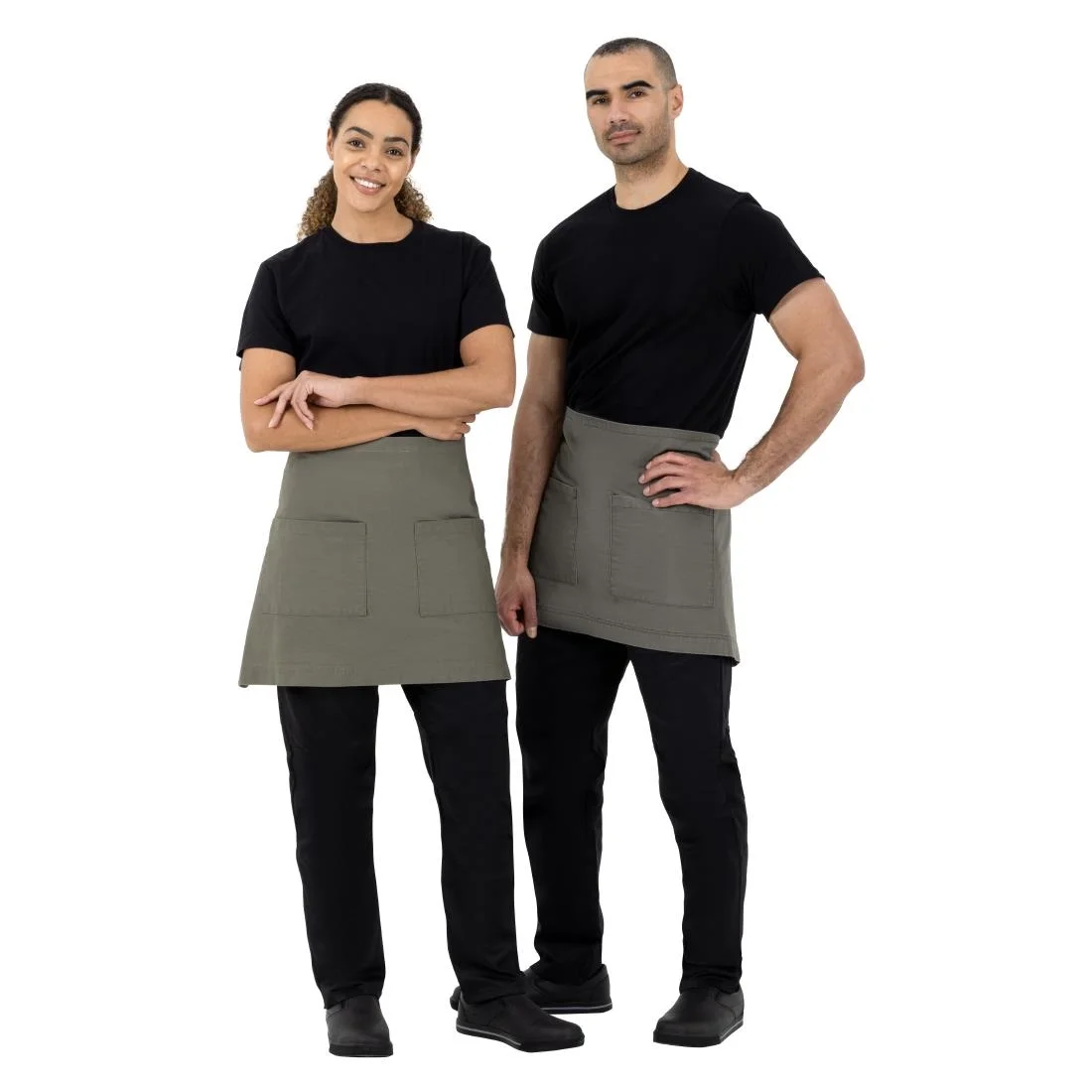 Southside Cotton Canvas Waist Apron Khaki - Image 7