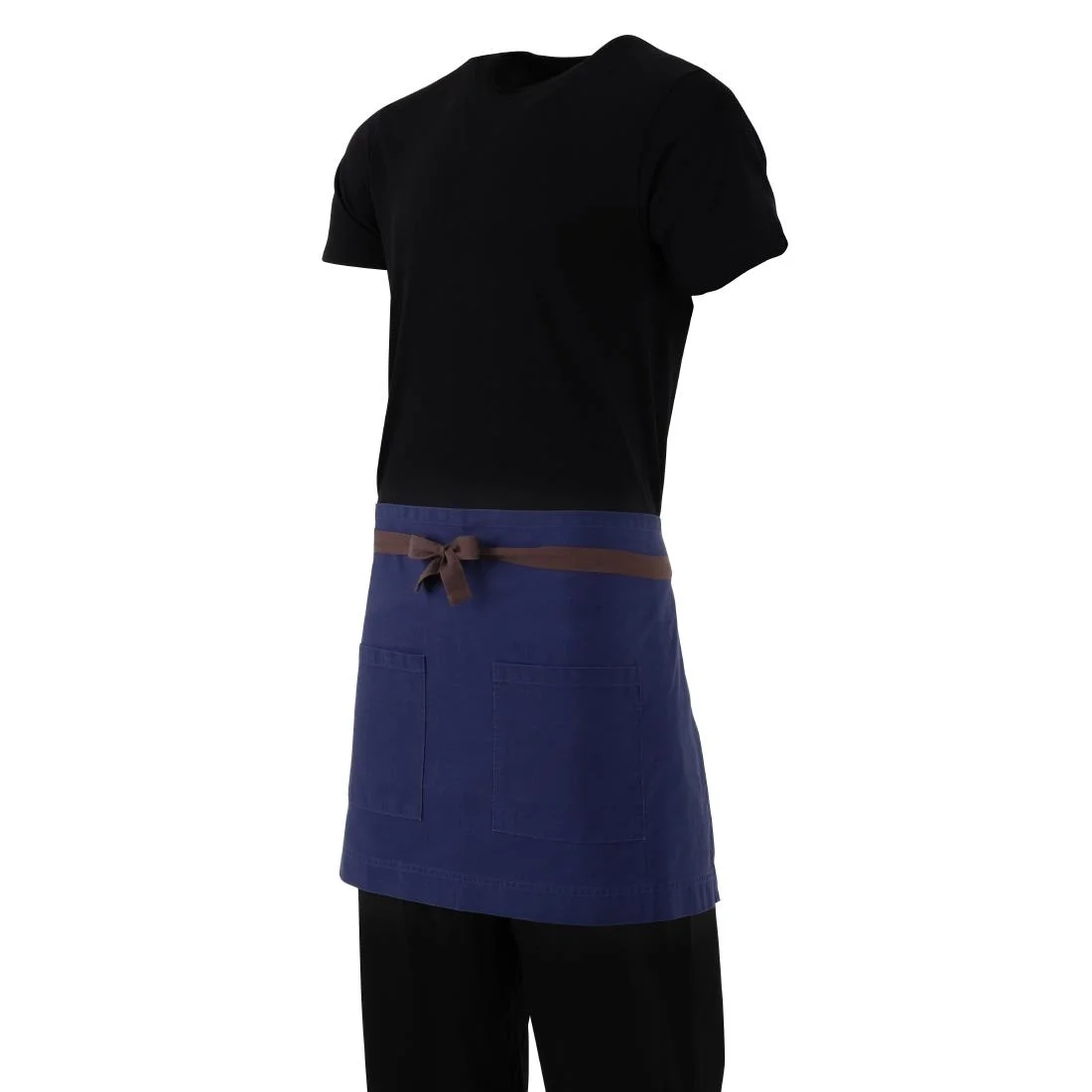 Southside Cotton Canvas Waist Apron Navy Blue - Image 5