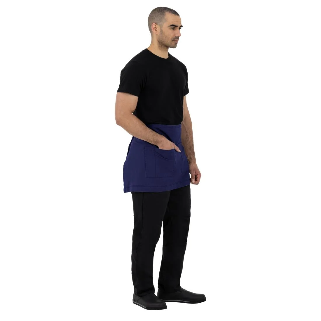 Southside Cotton Canvas Waist Apron Navy Blue - Image 7