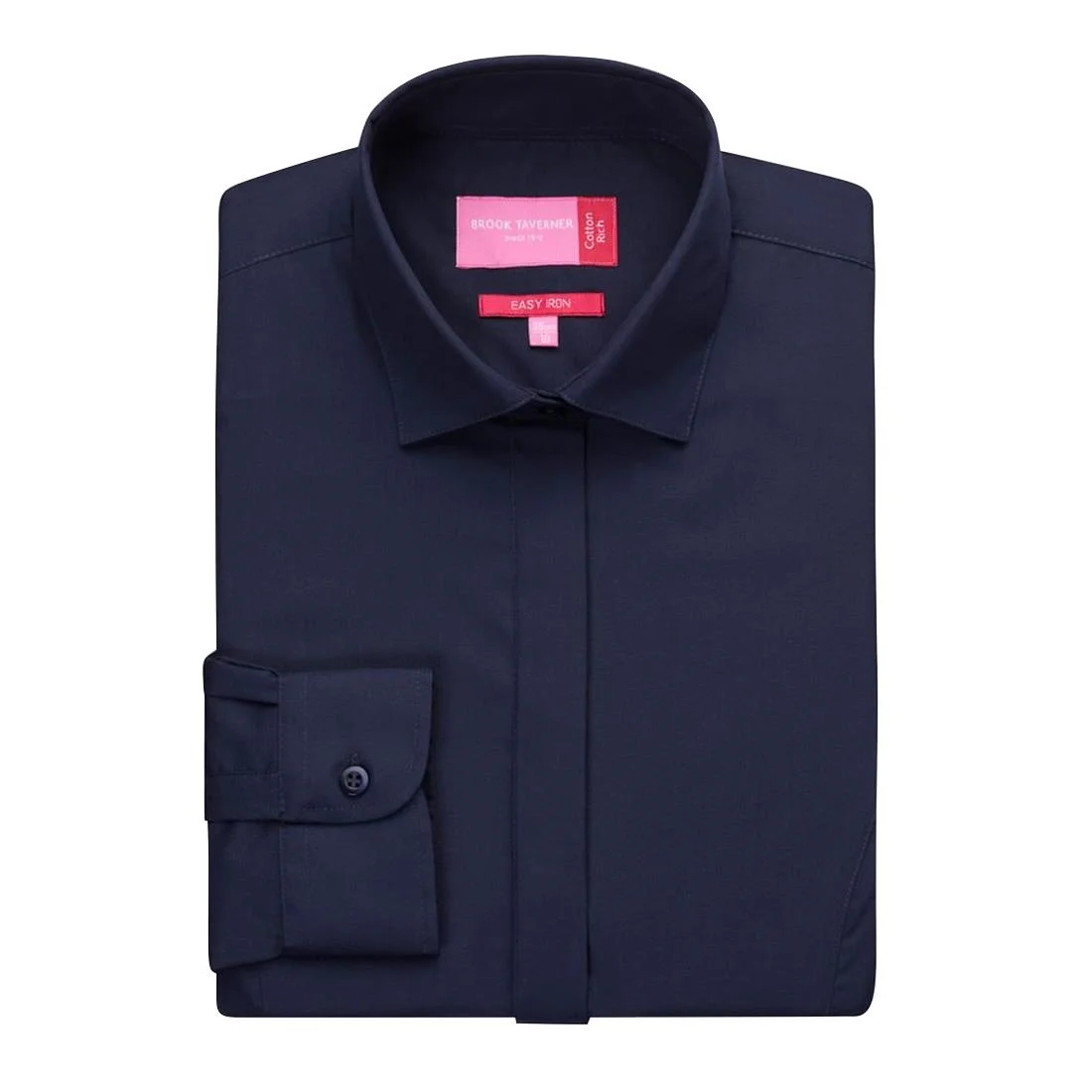 Brook Taverner Ladies Long Sleeve Navy Parma Shirt