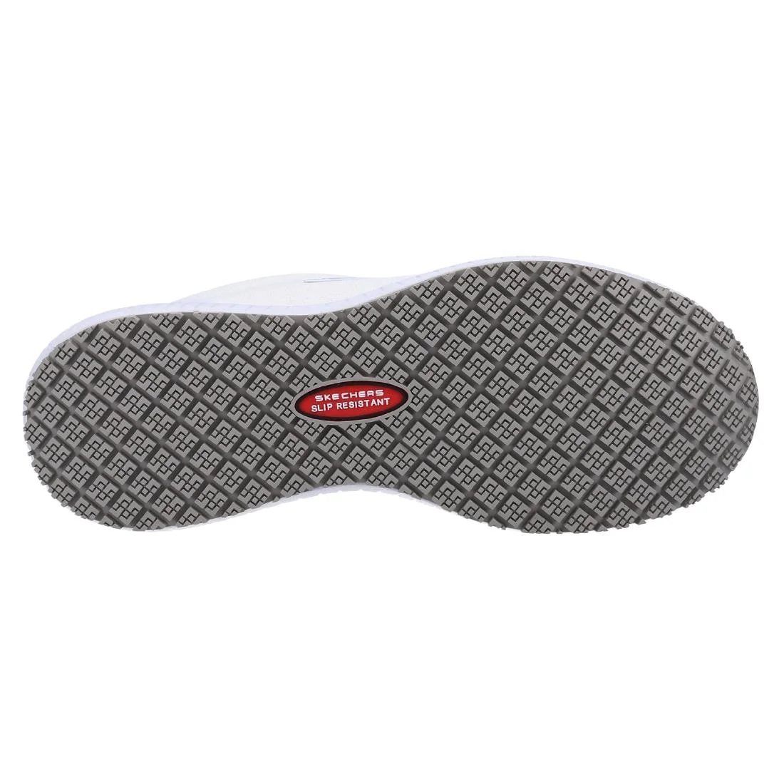 Skechers Womens Slip Resistant Squad Trainers White - Image 4
