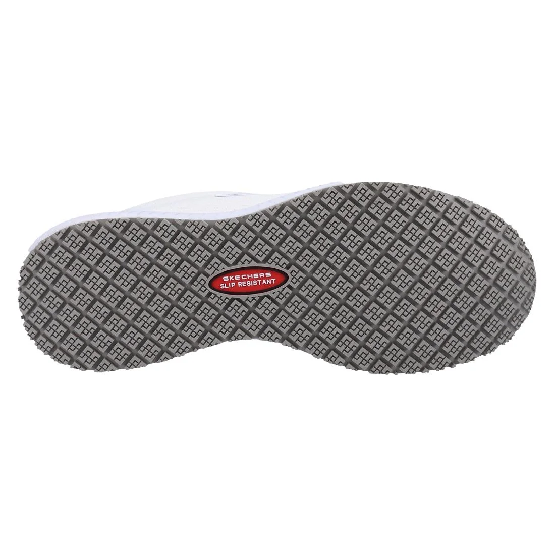 Skechers Womens Slip Resistant Squad Trainers White - Image 7