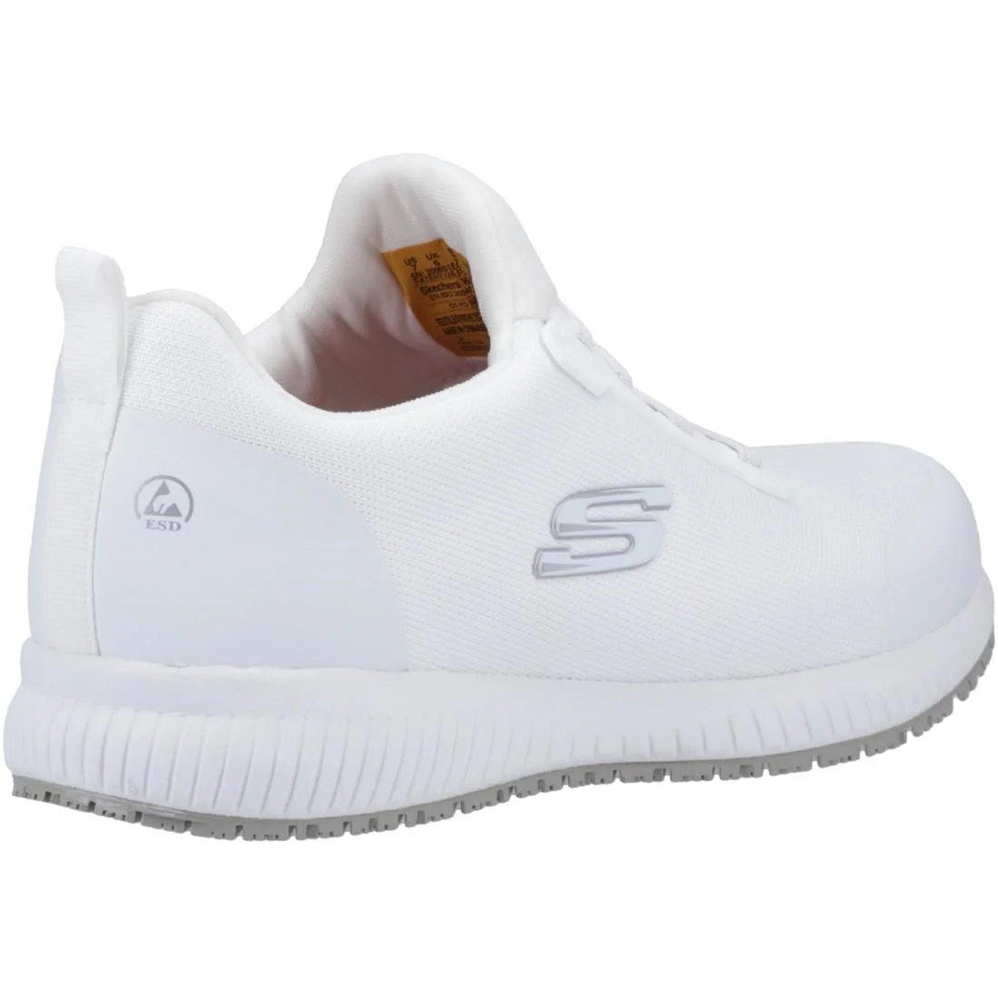 Skechers Slip Resistant Squad Myton Trainers White - Image 2