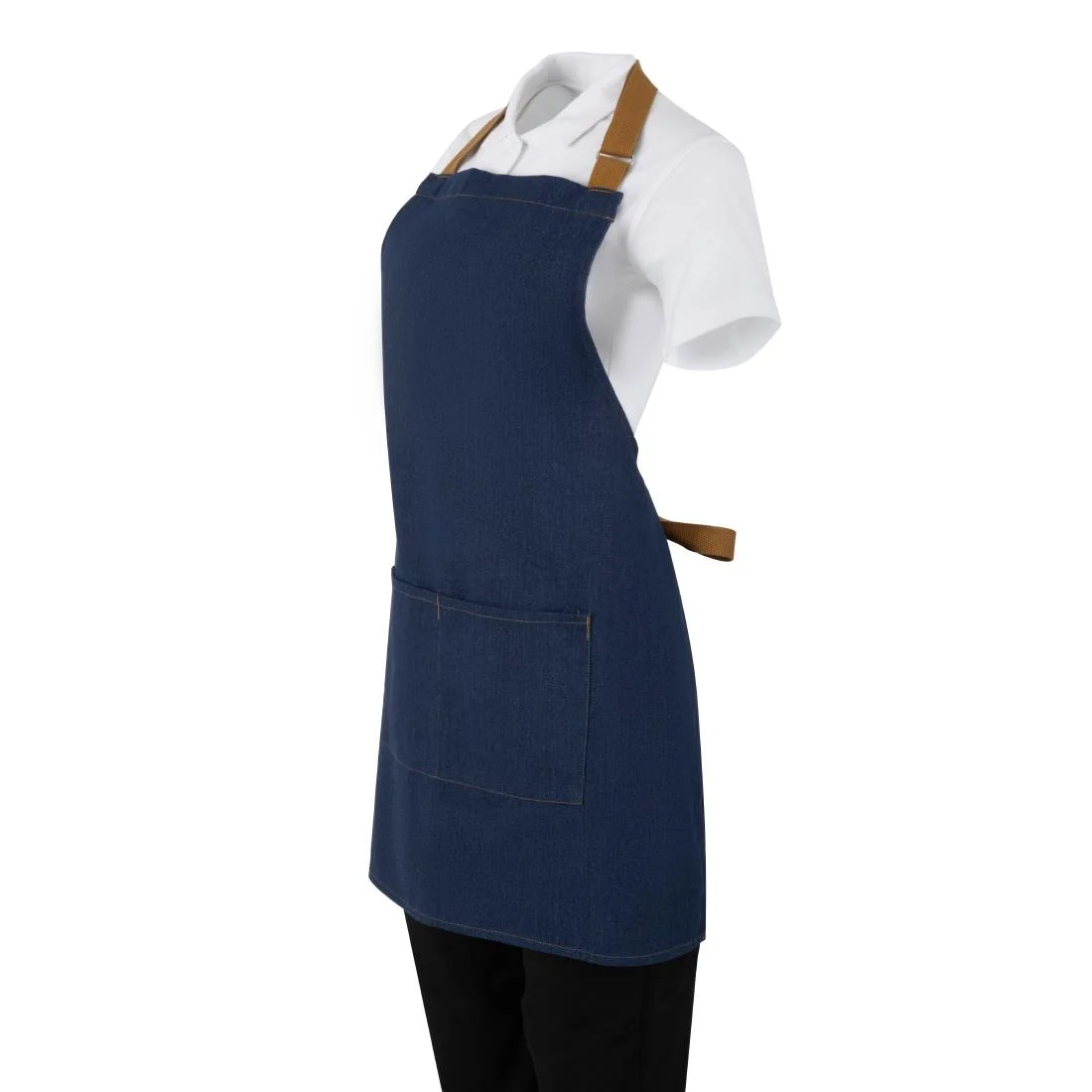 Southside Denim Short Bib Apron Blue - Image 3