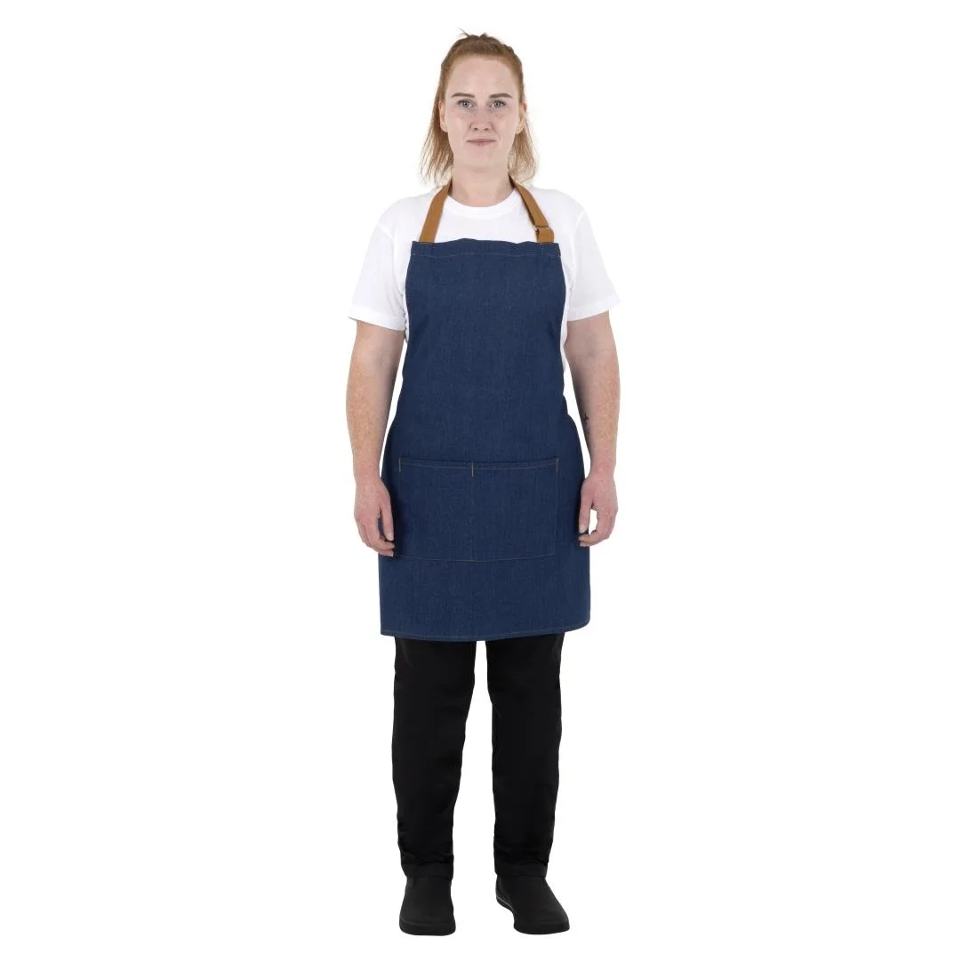 Southside Denim Short Bib Apron Blue - Image 8