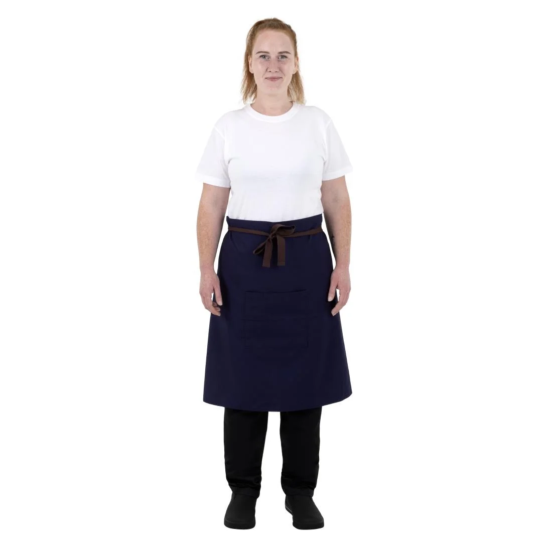 Southside Cotton Canvas Bistro Apron Navy Blue - Image 2