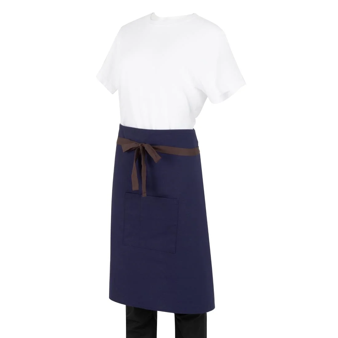 Southside Cotton Canvas Bistro Apron Navy Blue - Image 7