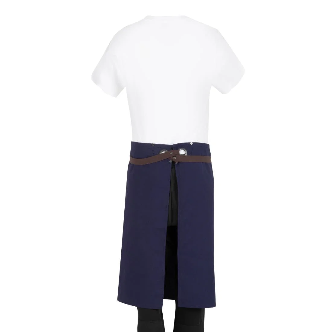 Southside Cotton Canvas Bistro Apron Navy Blue - Image 8