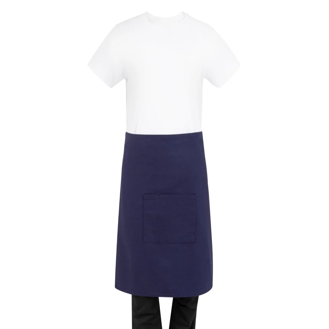 Southside Cotton Canvas Bistro Apron Navy Blue - Image 9