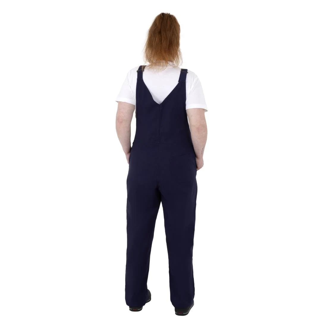 Southside Cotton Canvas Bib & Brace Dungarees Navy Blue - Image 3
