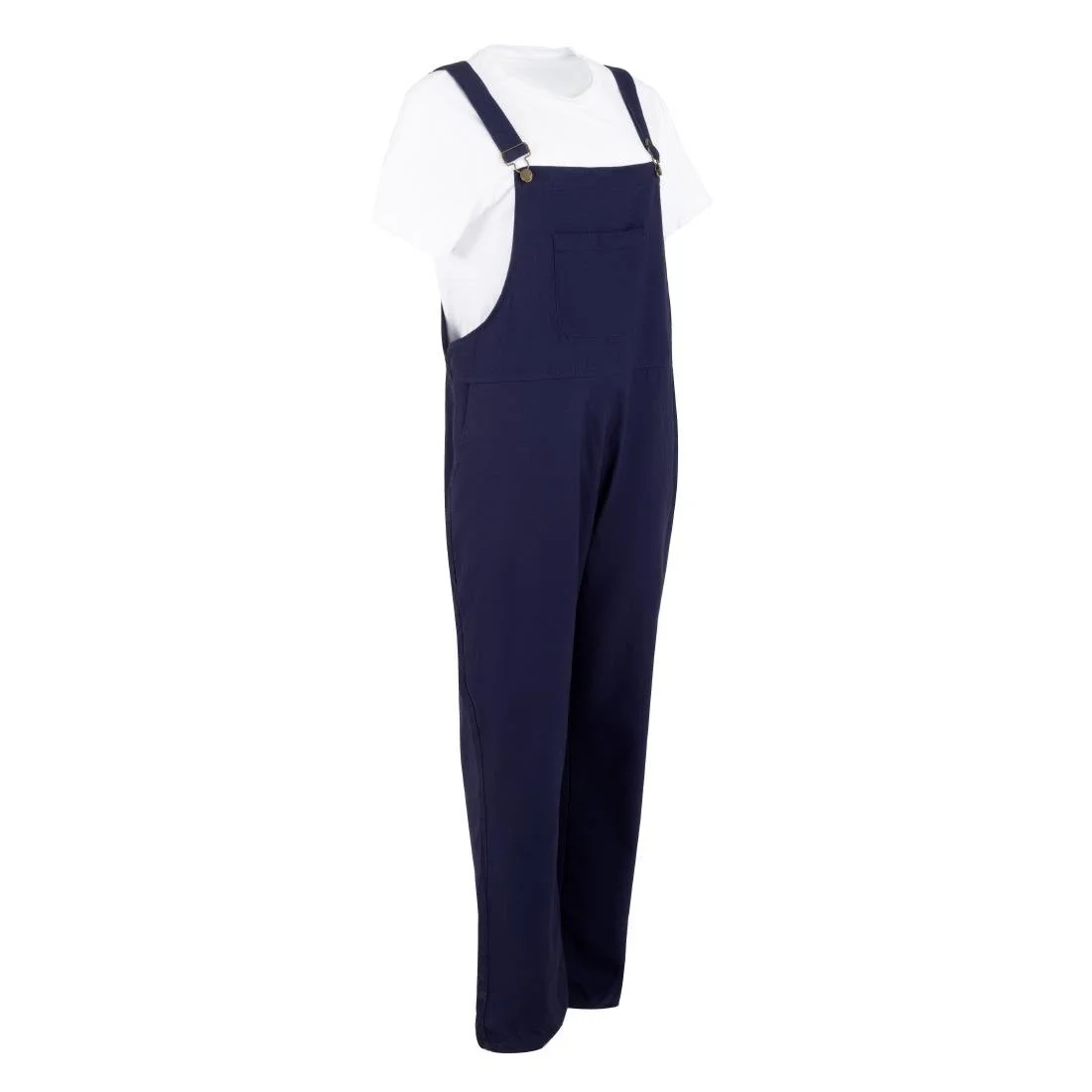 Southside Cotton Canvas Bib & Brace Dungarees Navy Blue - Image 5