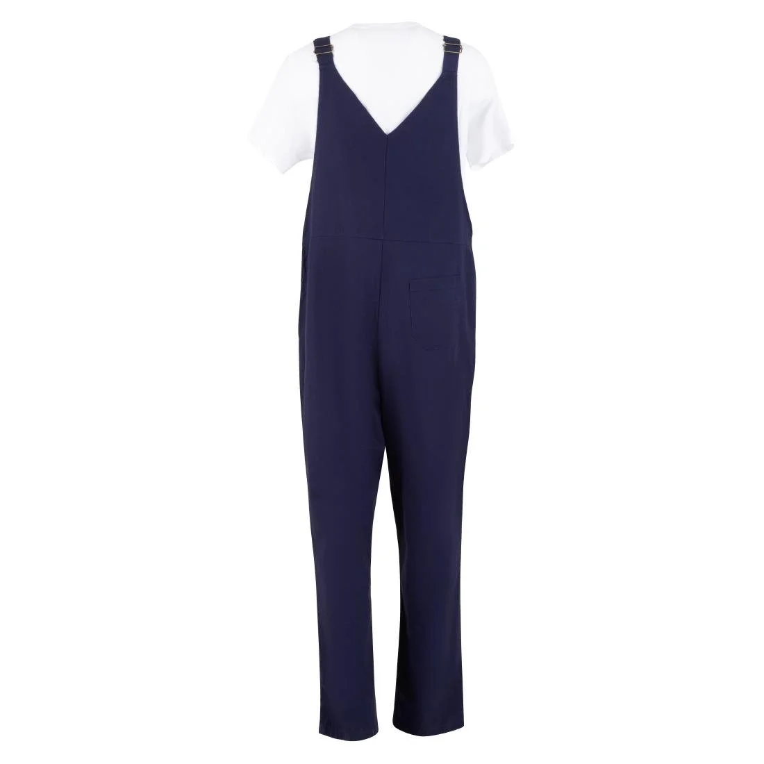 Southside Cotton Canvas Bib & Brace Dungarees Navy Blue - Image 7