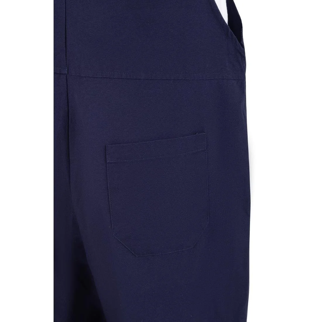 Southside Cotton Canvas Bib & Brace Dungarees Navy Blue - Image 8