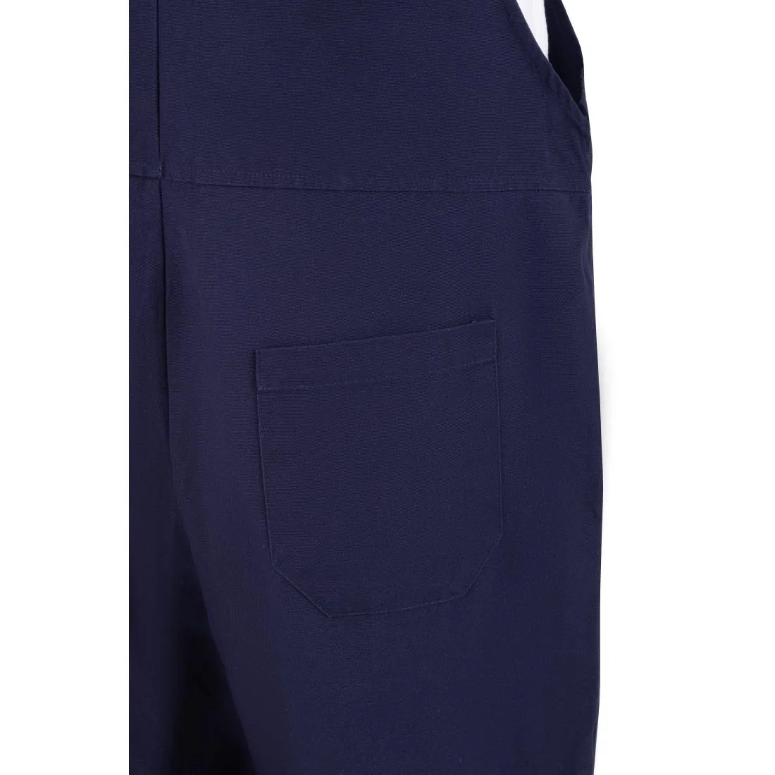 Southside Cotton Canvas Bib & Brace Dungarees Navy Blue - Image 7