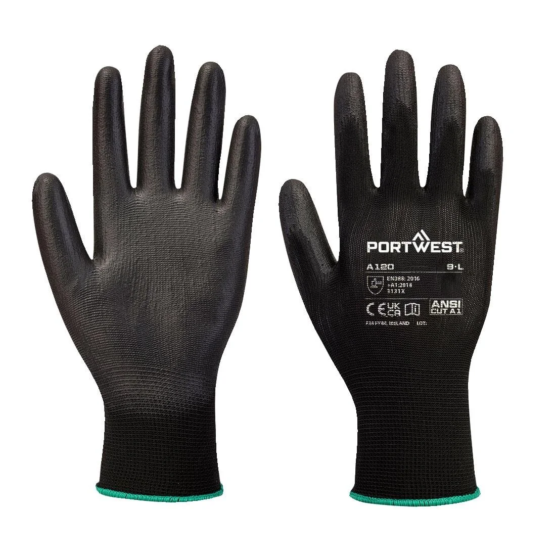 Portwest Black PU Palm Glove - Image 2