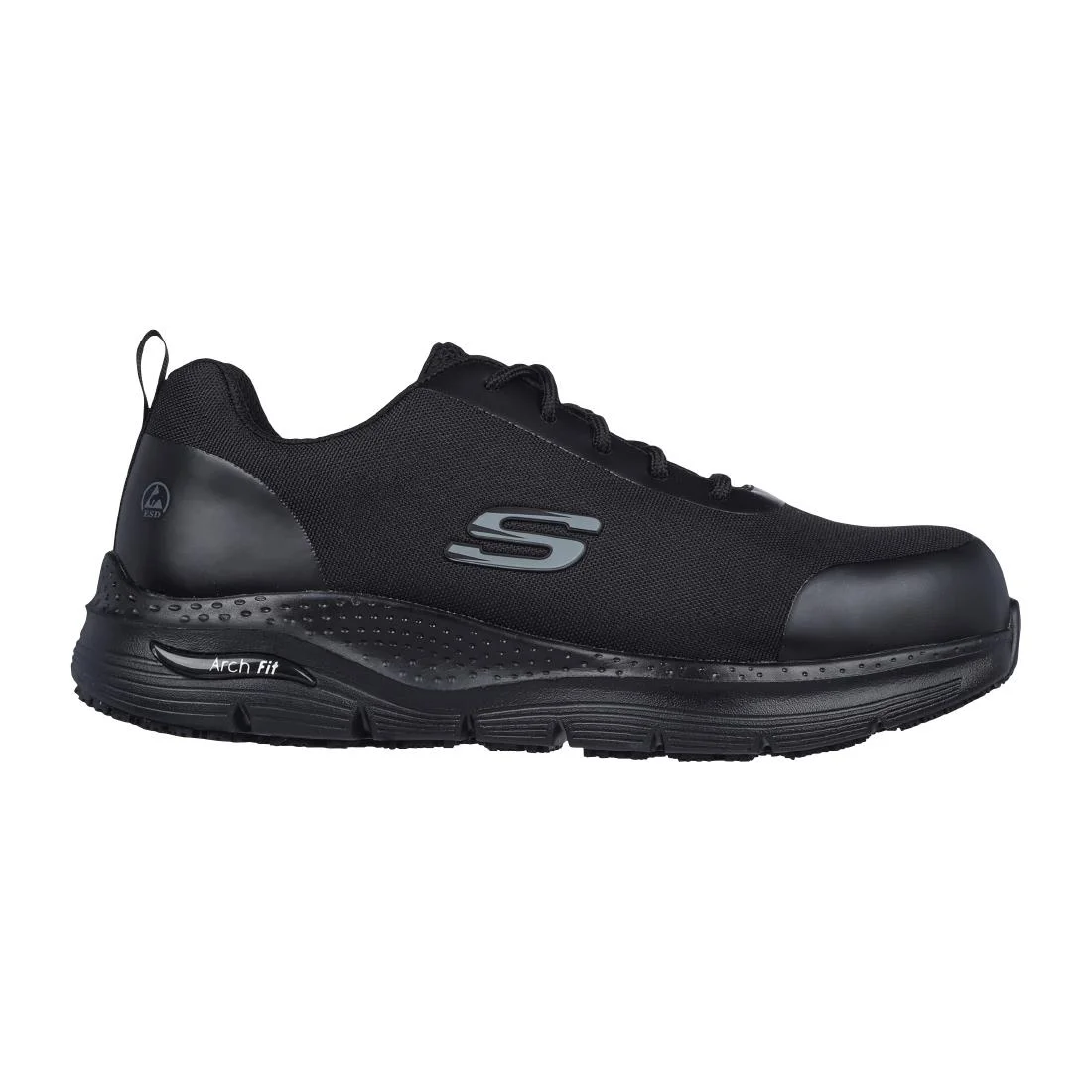 Skechers Ringstap Arch Fit Safety Trainers Black - Image 4
