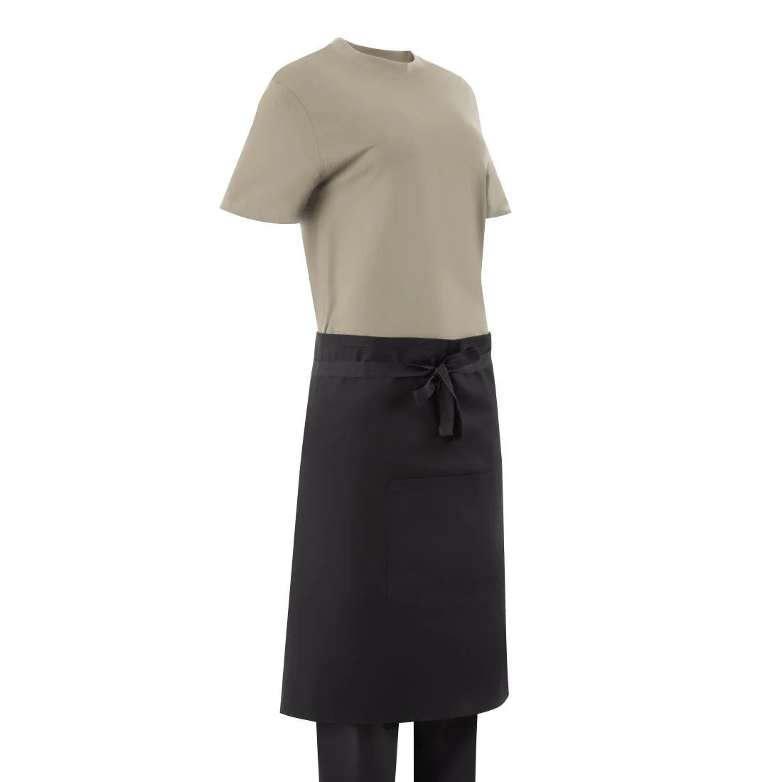 Southside Cotton Canvas Bistro Apron Black