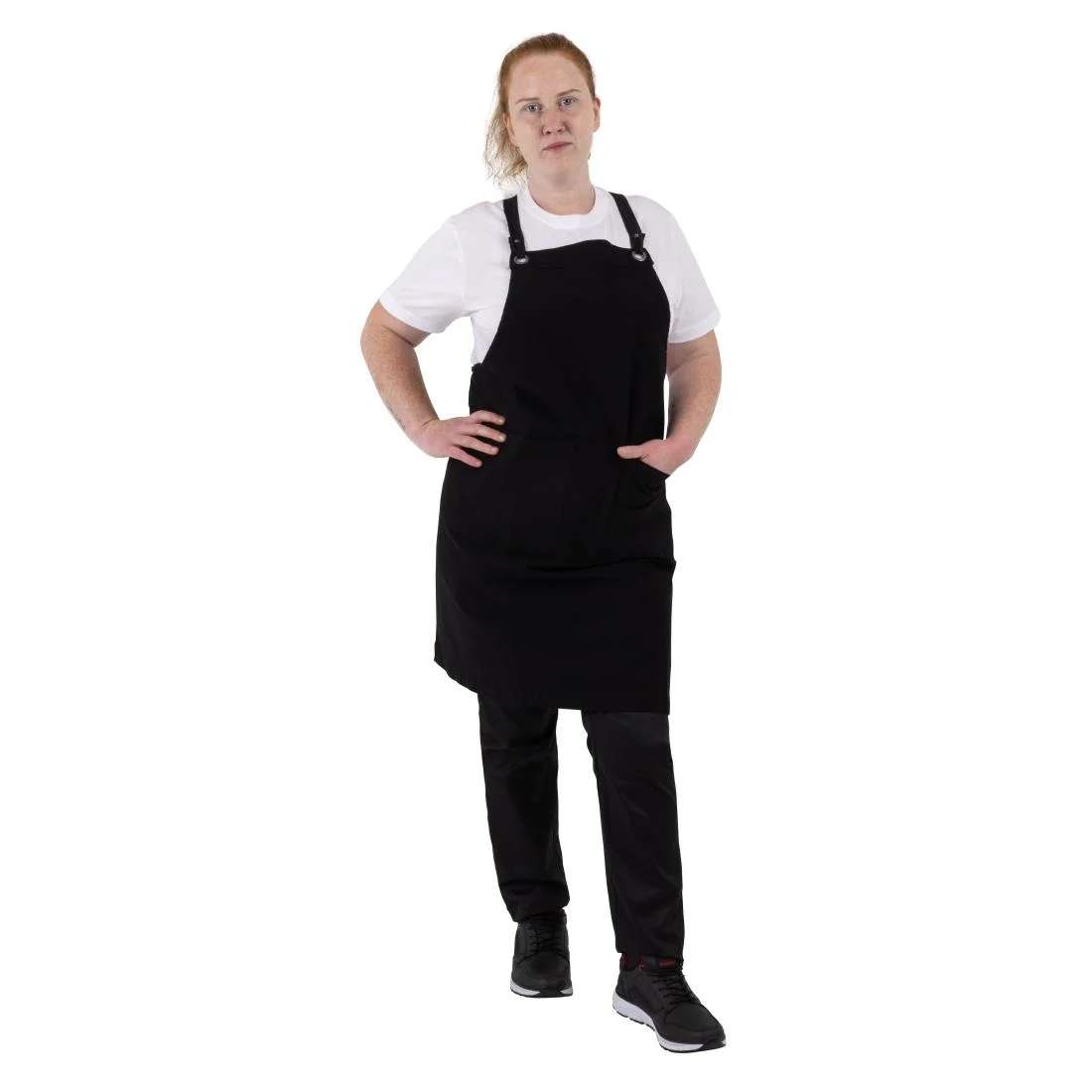 Southside Cotton Canvas Bib Apron Black - Image 3