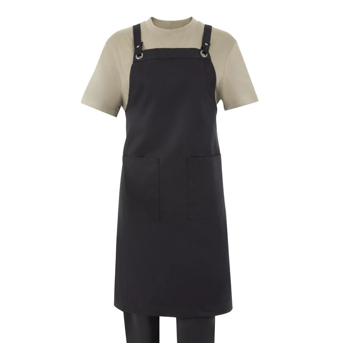 Southside Cotton Canvas Bib Apron Black