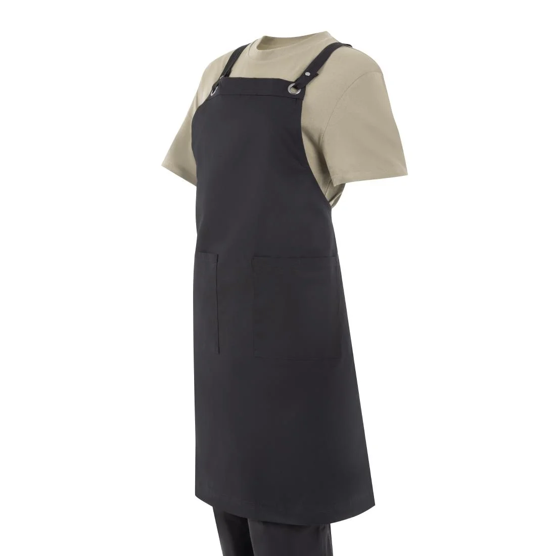 Southside Cotton Canvas Bib Apron Black - Image 4