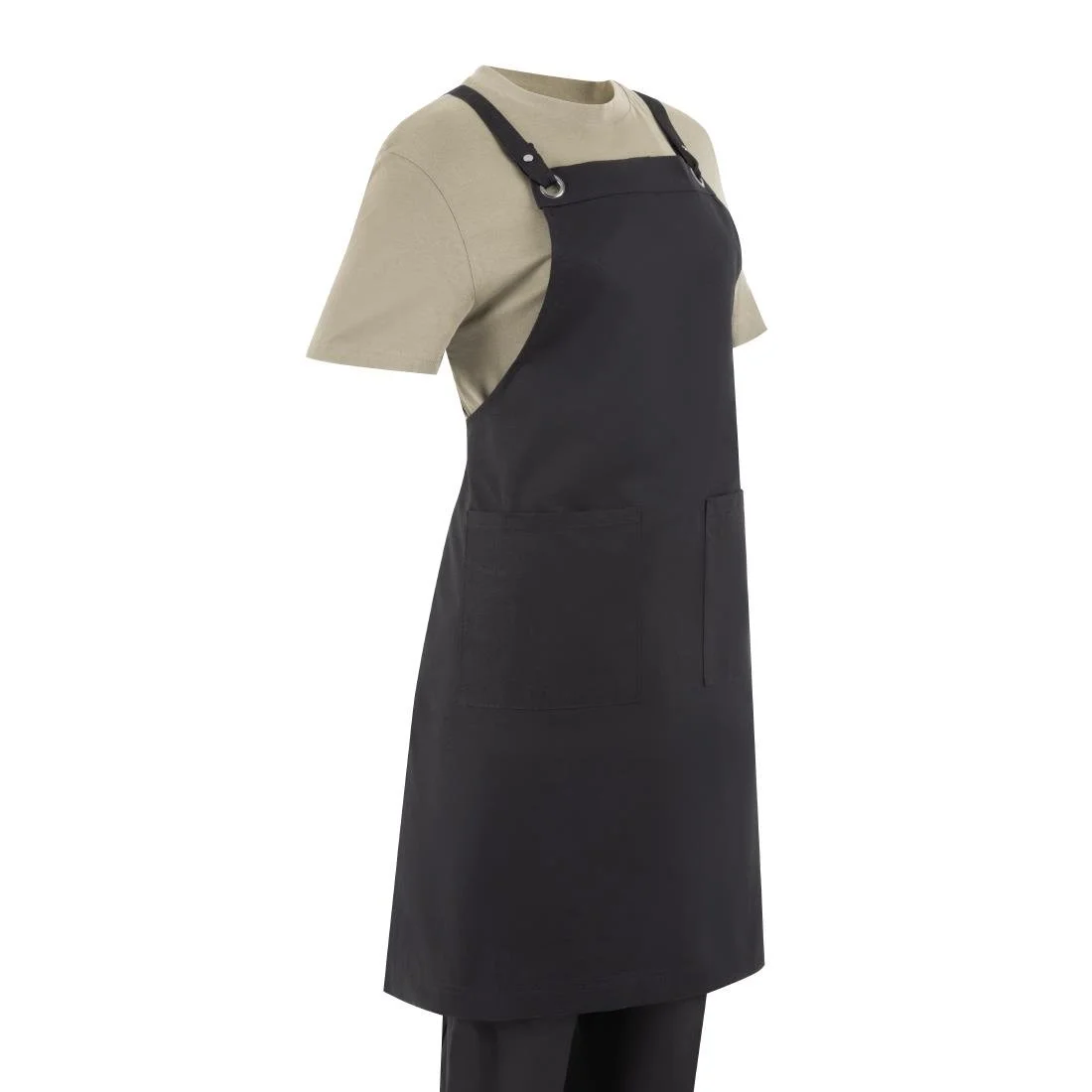 Southside Cotton Canvas Bib Apron Black - Image 6