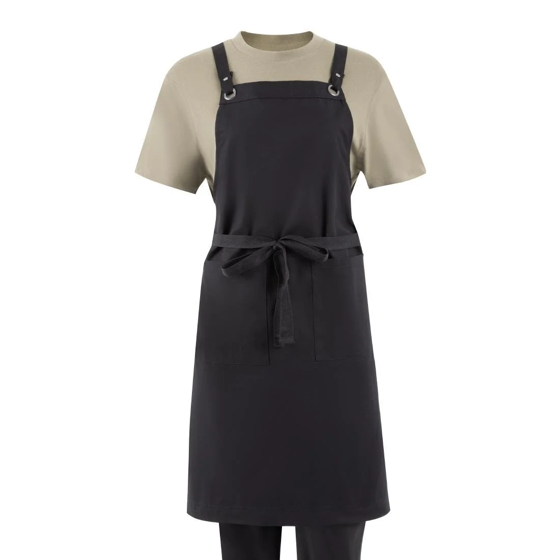 Southside Cotton Canvas Bib Apron Black - Image 8