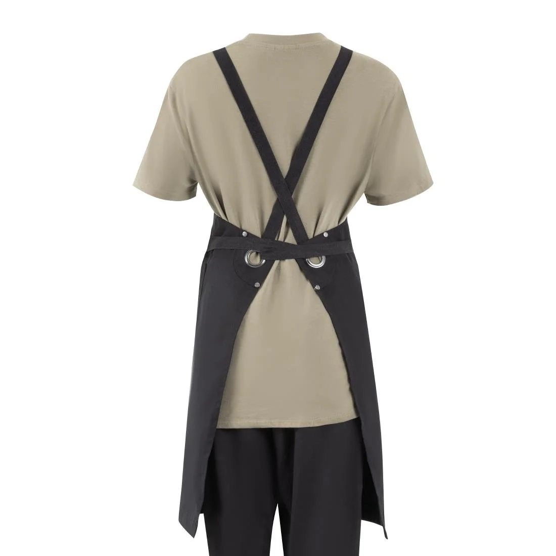 Southside Cotton Canvas Bib Apron Black - Image 9