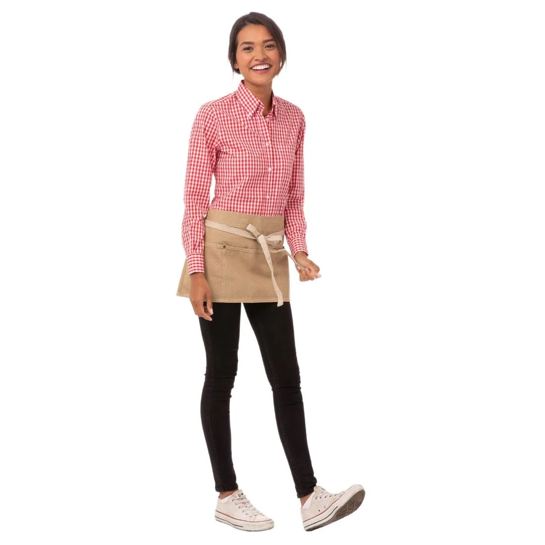 Chef Works Urban Austin Denim Waist Apron Natural
