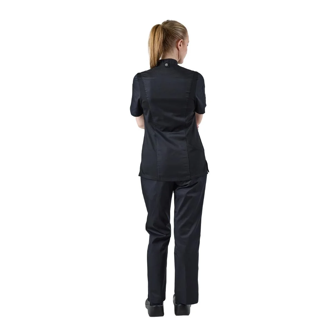 Chef Works Womens Springfield Black Zip Chefs Jacket - Image 11