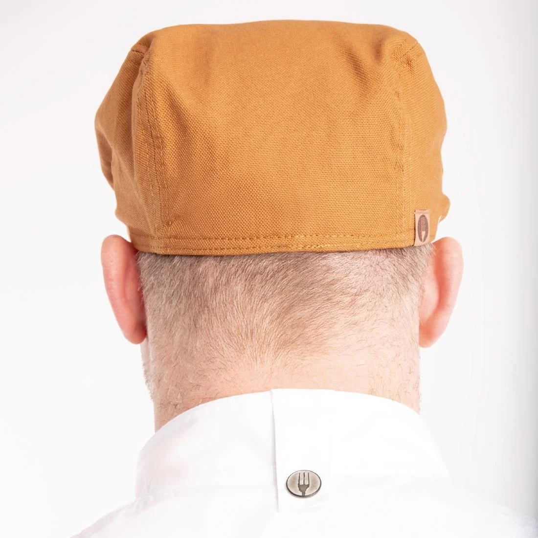Chef Works Urban Rockford Pigment Dye Canvas Flat Cap Nutmeg - Image 2