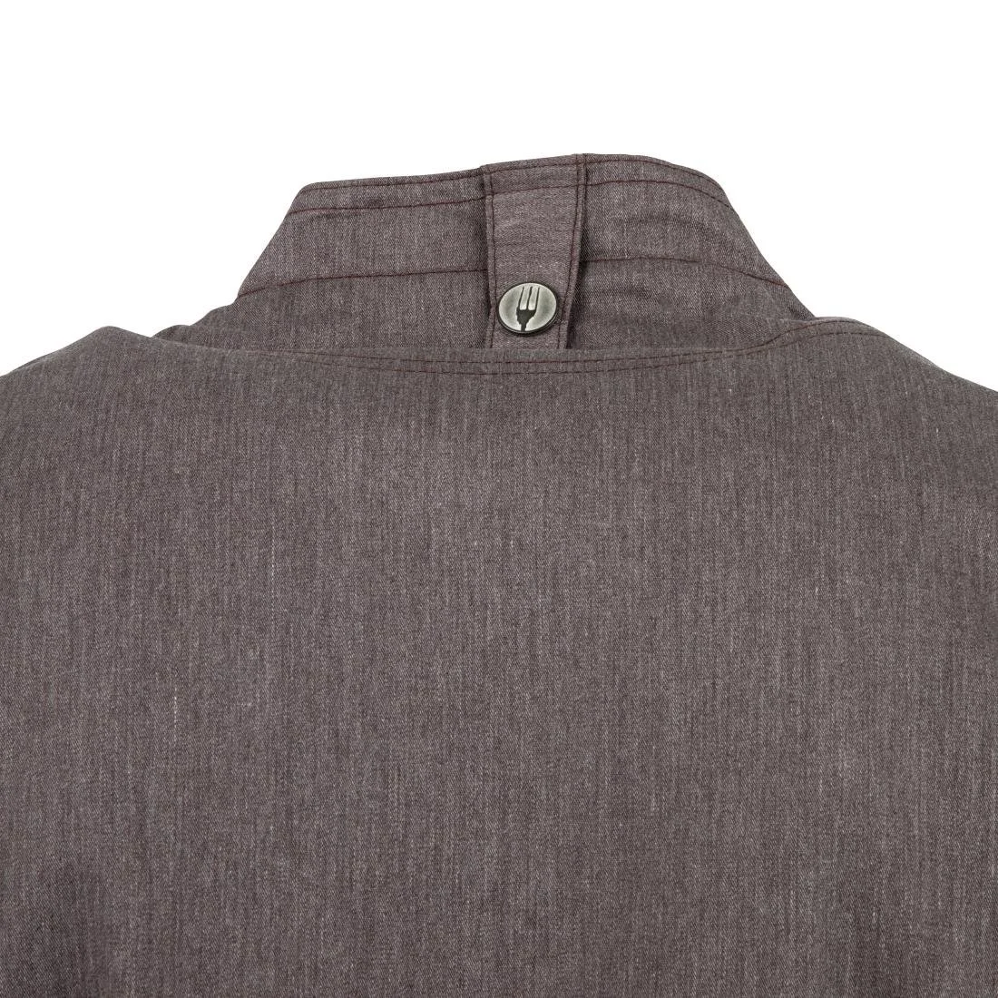 Chef Works Hartford Unisex Chef Jacket Graphite - Image 4