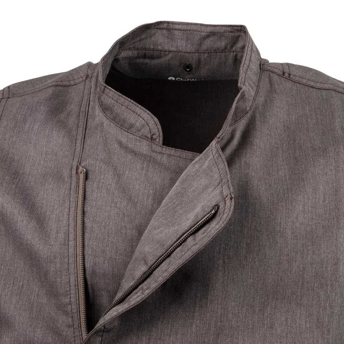 Chef Works Hartford Unisex Chef Jacket Graphite - Image 8