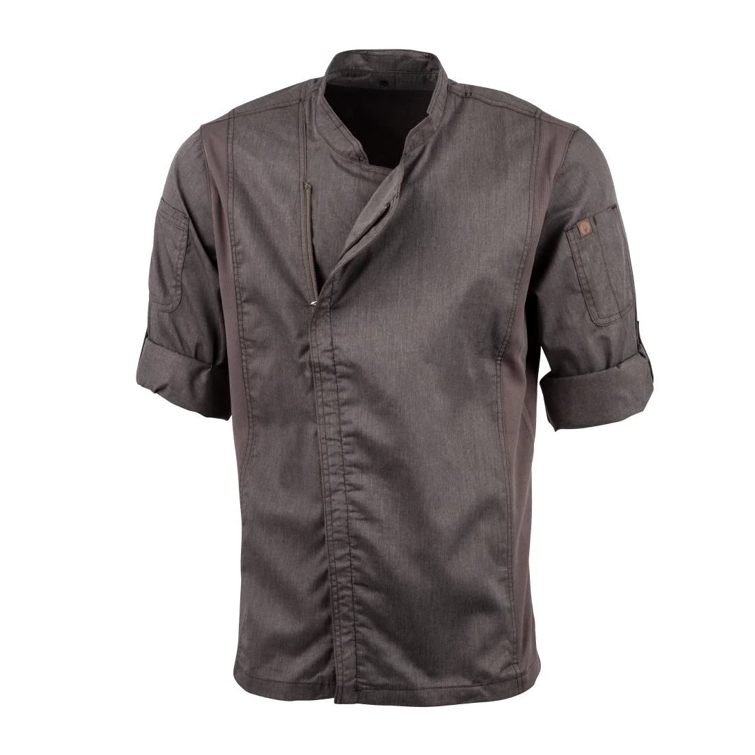 Chef Works Hartford Unisex Chef Jacket Graphite - Image 10
