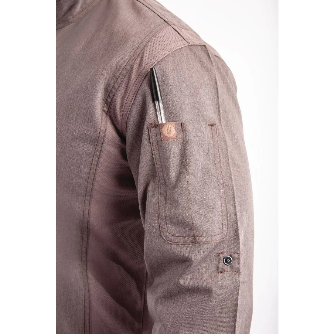 Chef Works Hartford Unisex Chef Jacket Graphite - Image 15